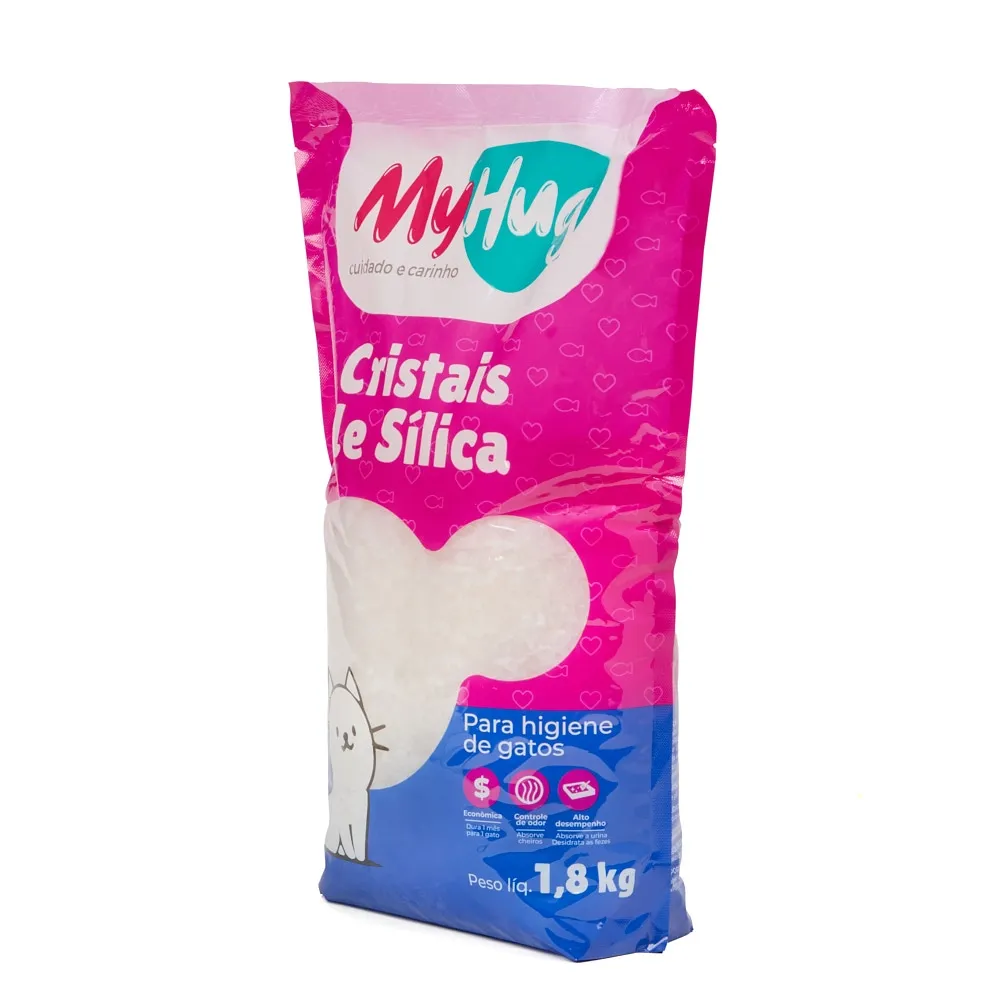 Areia Sílica MyHug Regular para Gatos