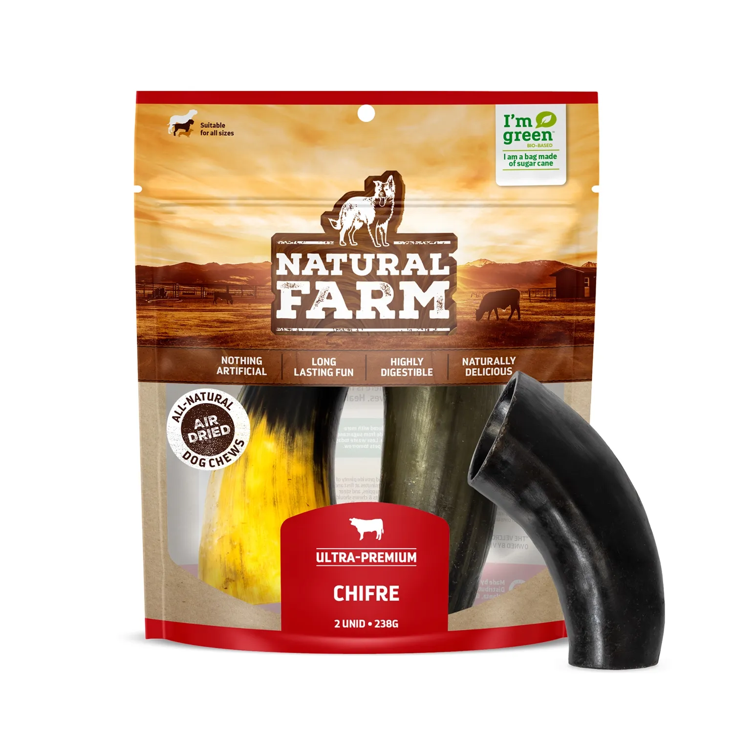 Petisco Chifre Bovino Natural Farm