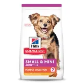 Ração Hill's Science Diet Digestão Perfeita Pequenos e Mini para Cães Adultos Sabor Frango