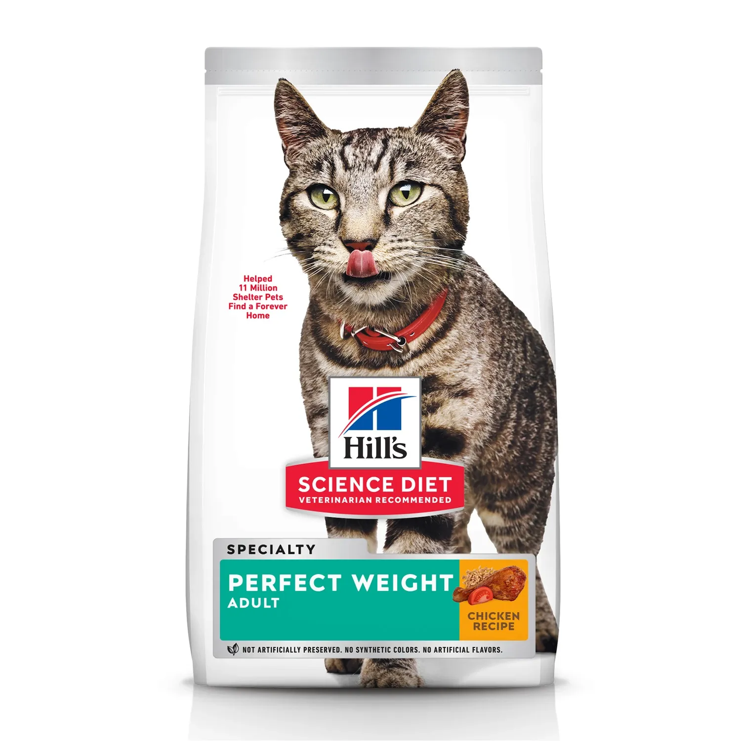 Ração Hill's Science Diet Peso Perfeito para Gatos Adultos Sabor Frango