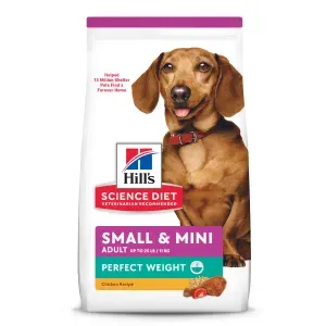 Ração Hill's Science Diet Peso Perfeito para Cães Adultos Pequenos e Mini Sabor Frango - 1,81 kg