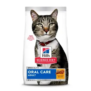 Ração Hill's Science Diet Saúde Dental para Gatos Adultos Sabor Frango - 1,5 kg