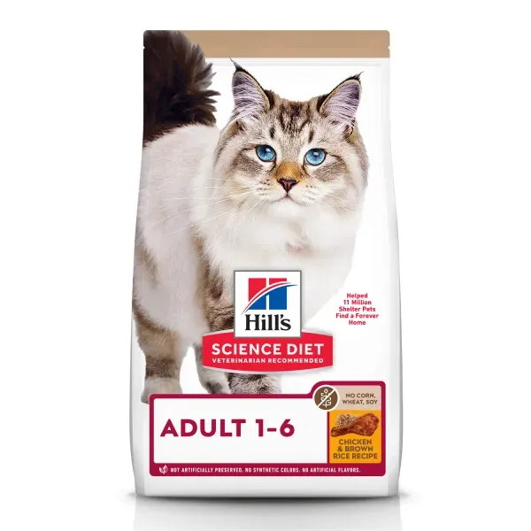 Ração Hill's Science Diet Sem Milho Trigo ou Soja para Gatos Adultos Sabor Frango 1,59 kg