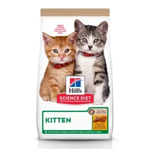 Ração Hill's Science Diet Sem Milho Trigo ou Soja para Gatos Filhotes Sabor Frango - 1,59 kg
