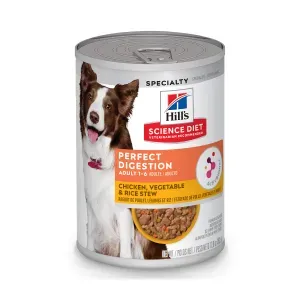 Ração Úmida Hill's Science Diet Digestão Perfeita para Cães Adultos Sabor Frango e Vegetais - 363 g
