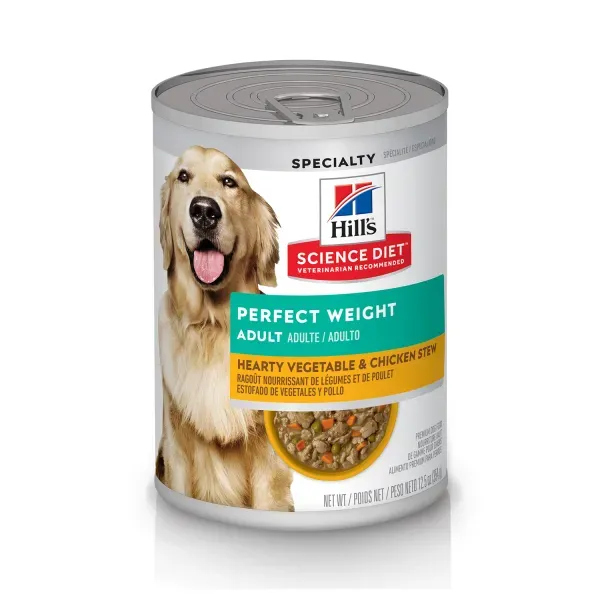 Ração Úmida Hill's Science Diet Peso Perfeito para Cães Adultos Sabor Frango e Vegetais 354 g