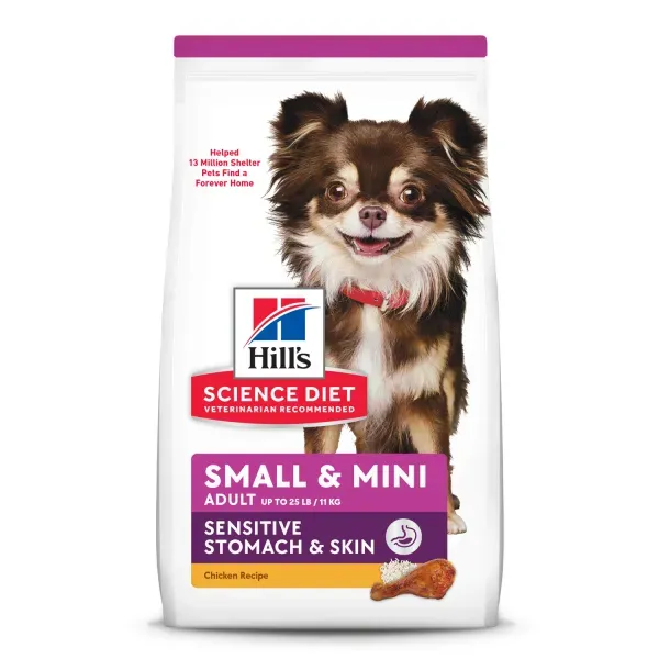 Ração Hill's Science Diet Pele Sensível Pequenos e Mini para Cães Adultos Sabor Frango 1,81 kg