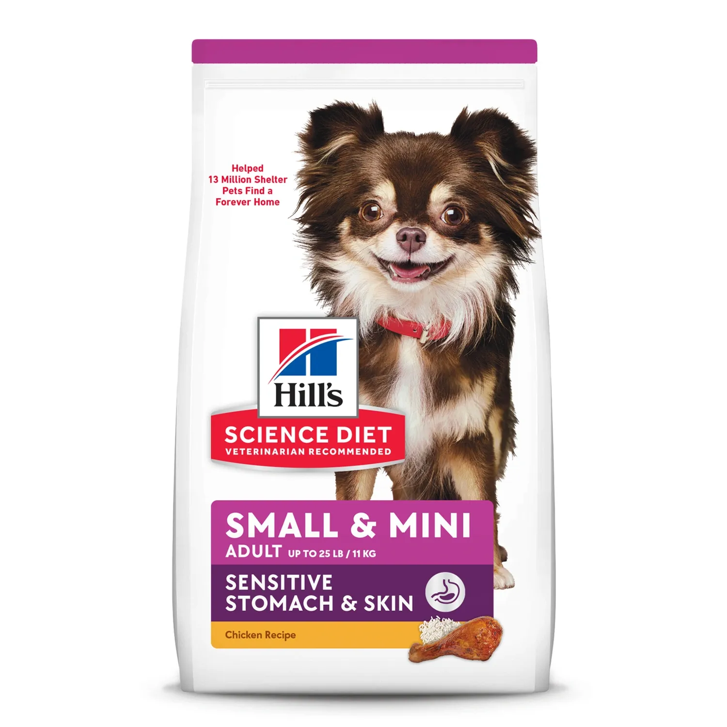 Ração Hill's Science Diet Pele Sensível Pequenos e Mini para Cães Adultos Sabor Frango