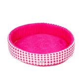 Cama Redonda Fábrica Pet Rosa para Cães e Gatos