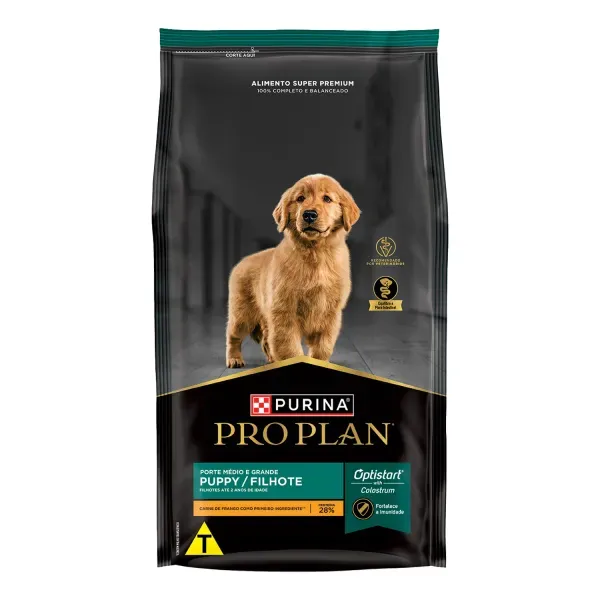 Ração Pro Plan Cães Filhotes Raças Médias e Grandes Frango 2,5 kg