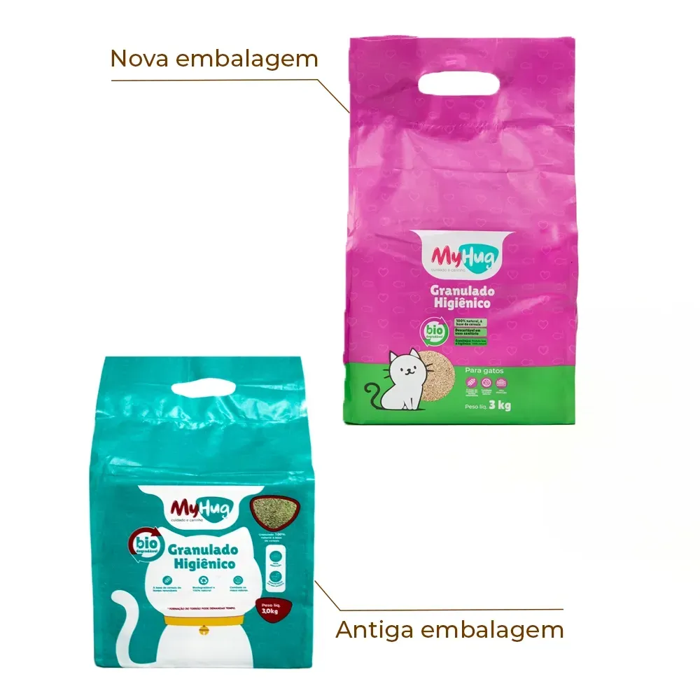 Granulado Higiênico Biodegradável para Gatos MyHug