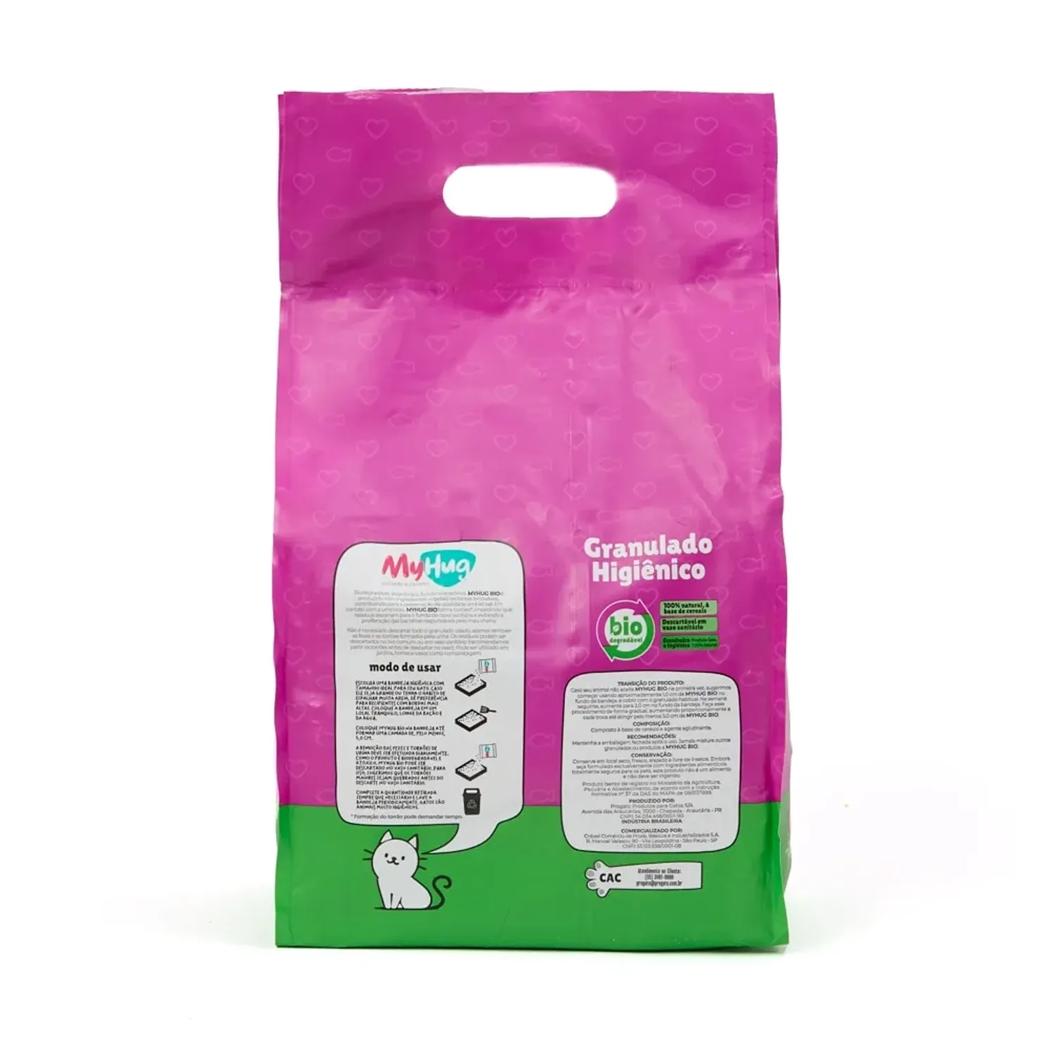 Granulado Higiênico Biodegradável para Gatos MyHug