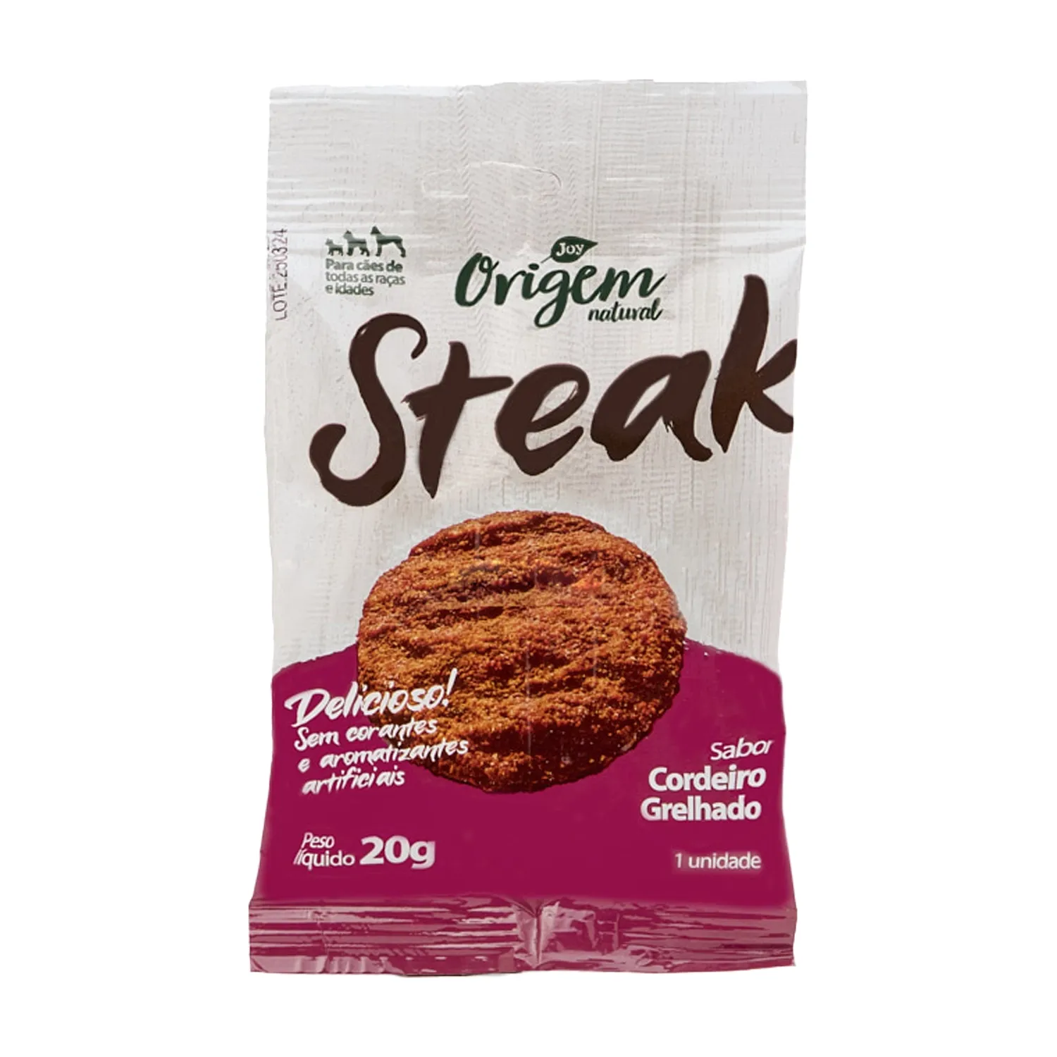 Petisco Cães Origem Natural Steak Cordeiro