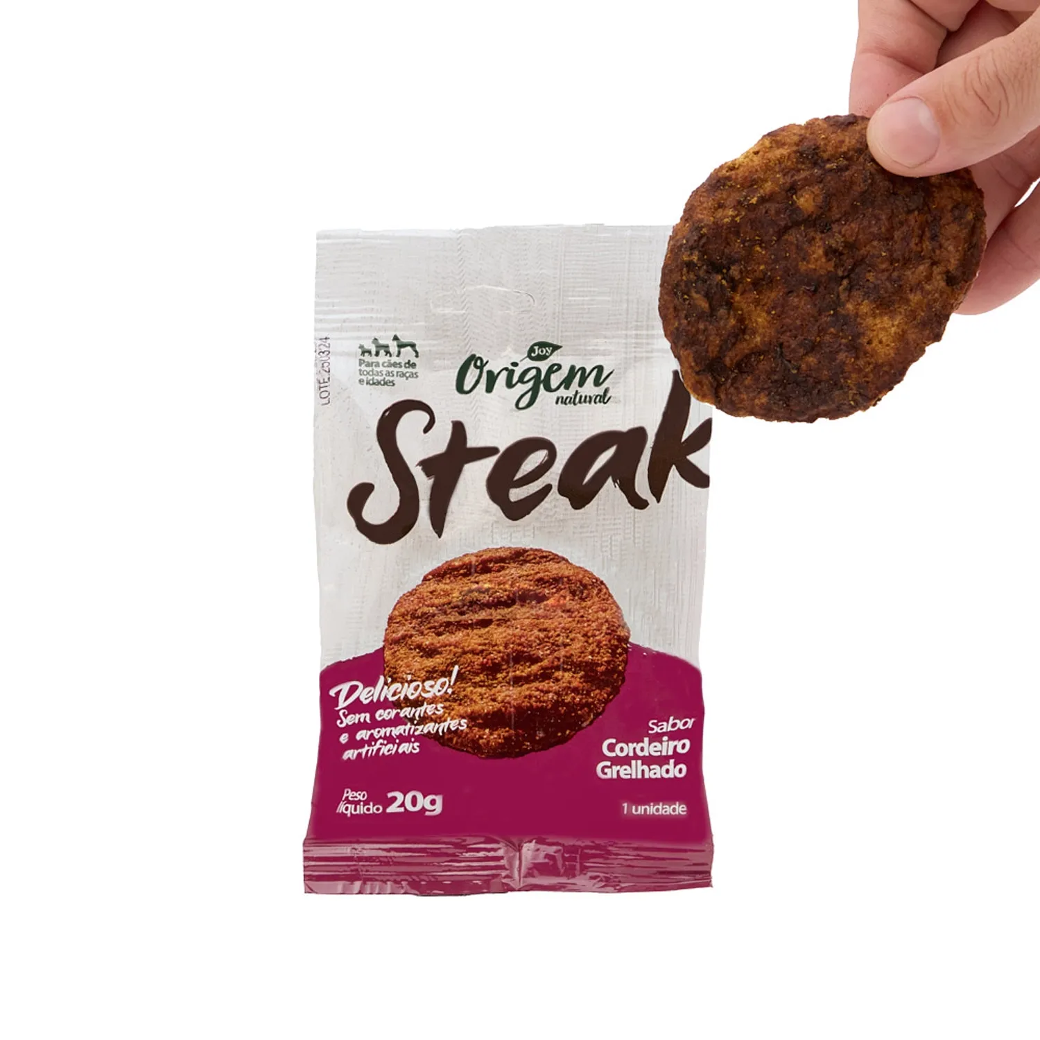 Petisco Cães Origem Natural Steak Cordeiro