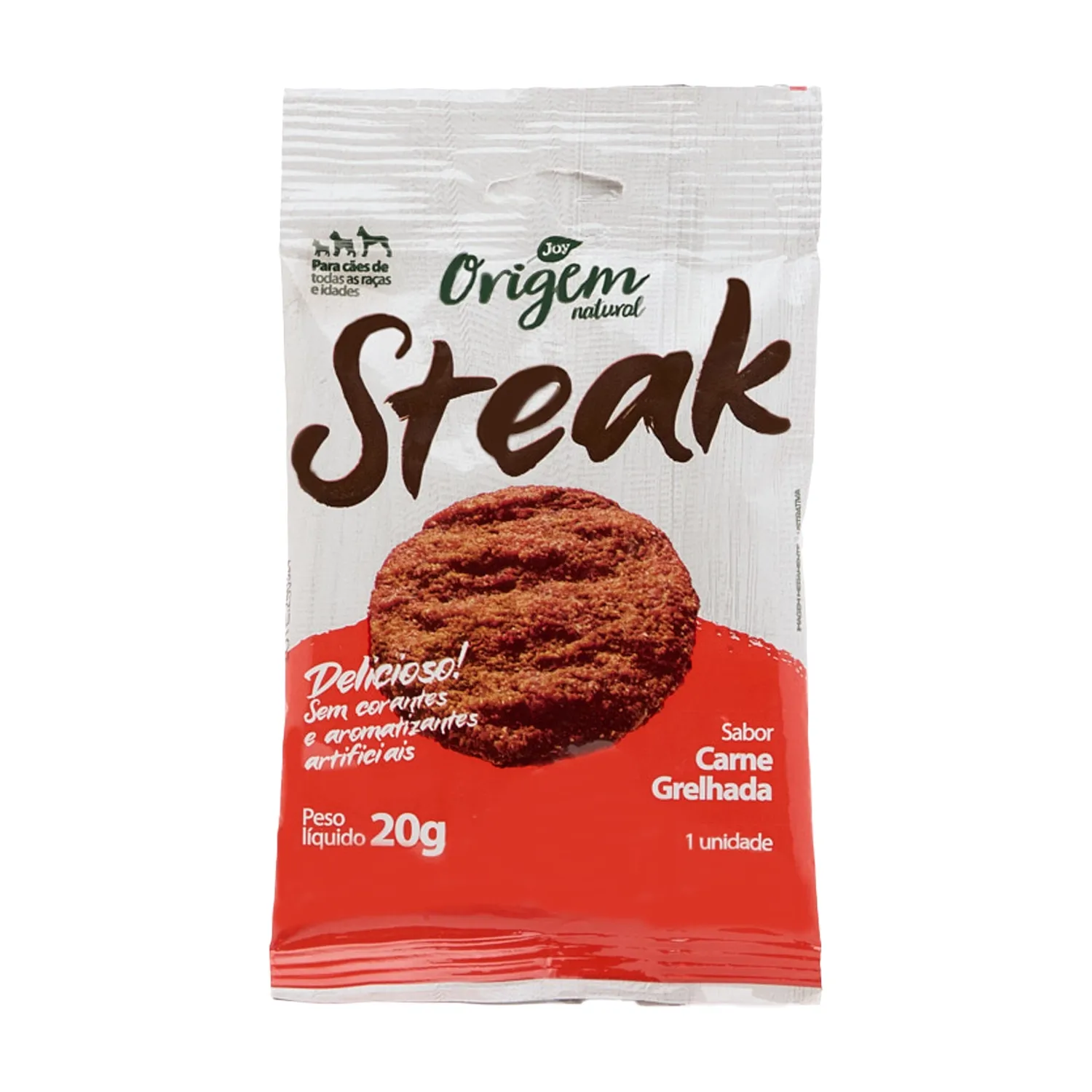 Petisco Cães Origem Natural Steak Carne