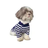 Blusa Listra Com Manga Marinho Fábrica Pet
