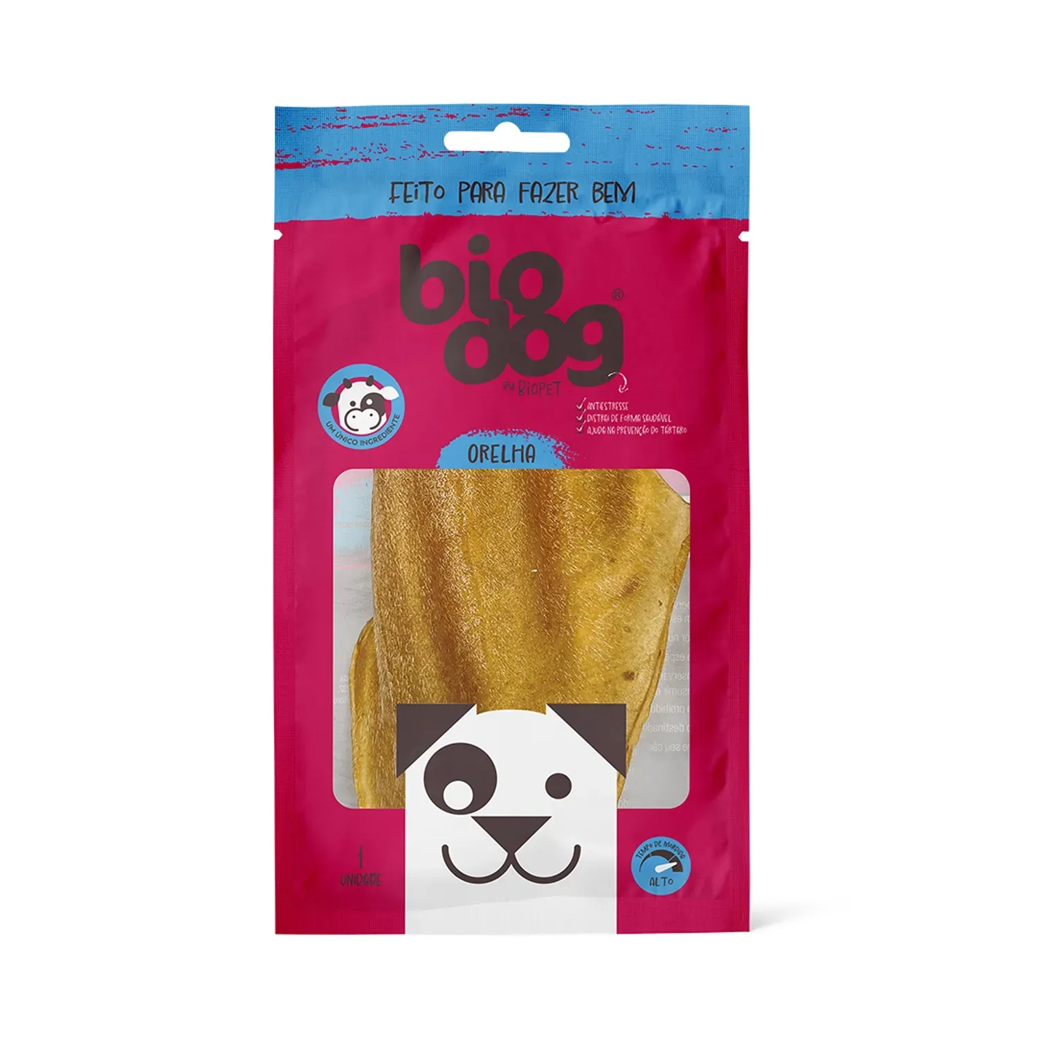 Petisco Clássicos Orelha Desidratada Biodog