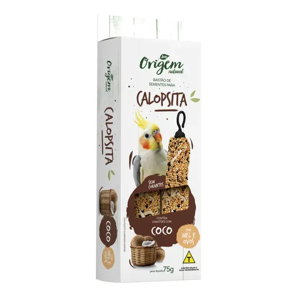 Bastão para Calopsita Coco Origem Natural 75 g