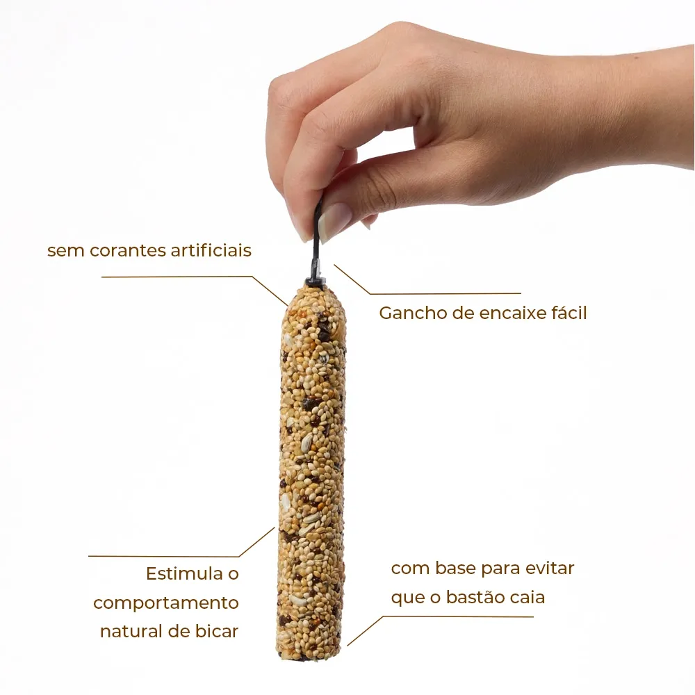 Bastão para Calopsita Maçã Origem Natural