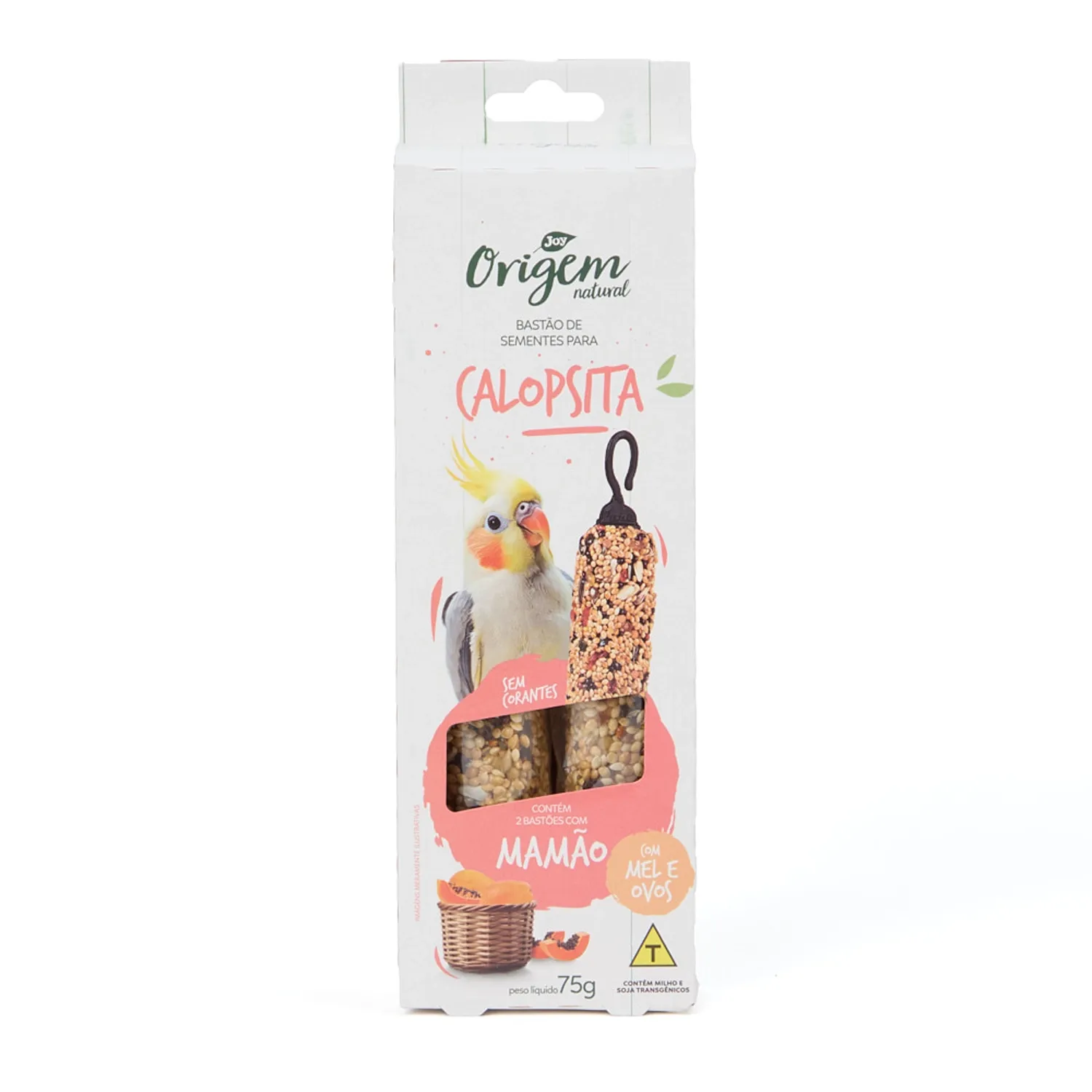 Bastão para Calopsita Mamão Origem Natural