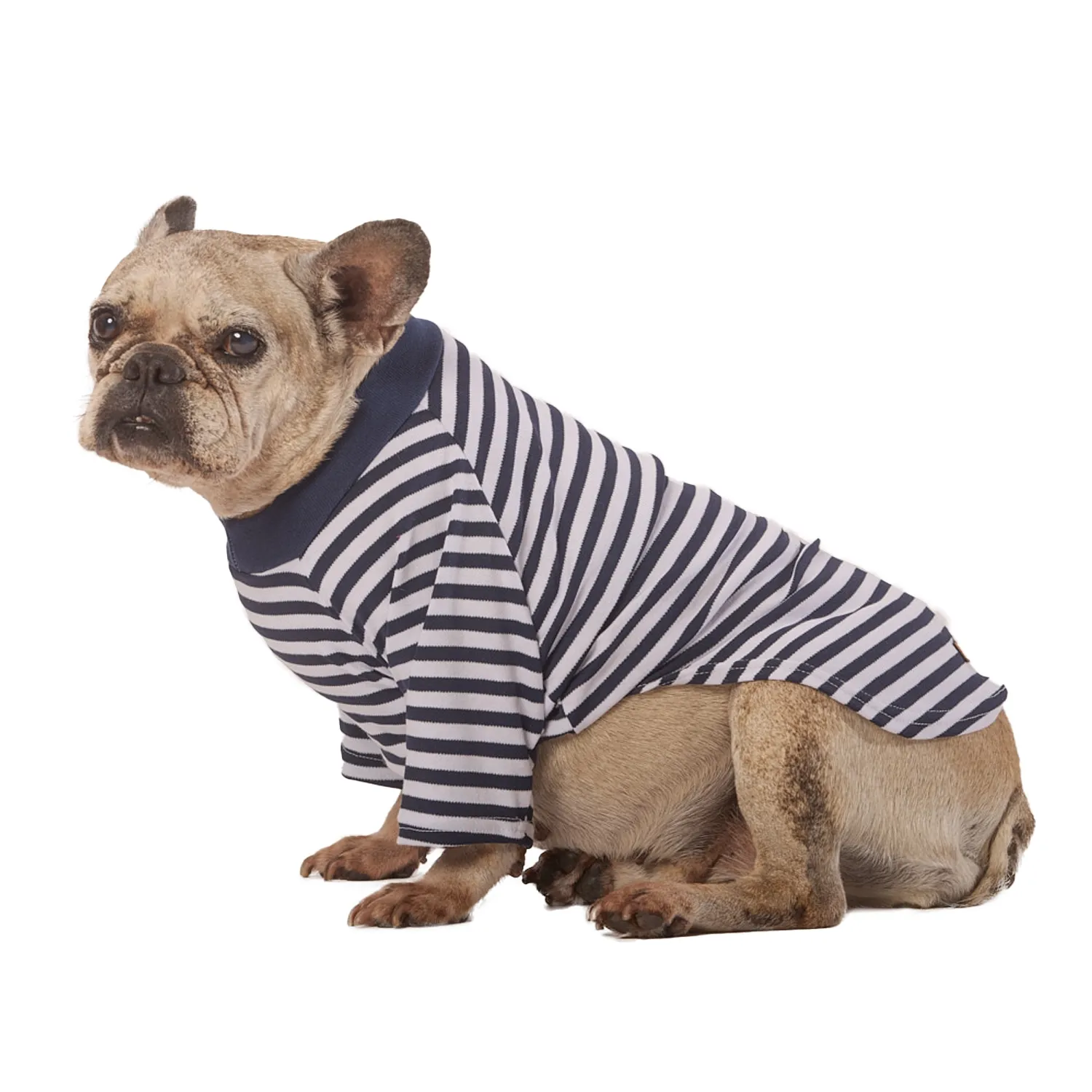 Blusa Listra Com Manga Marinho Fábrica Pet