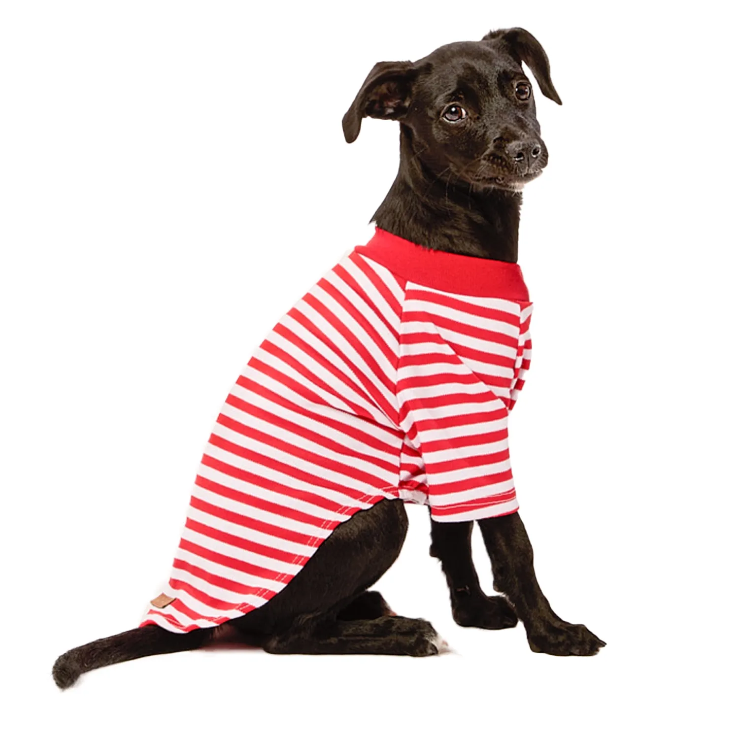 Blusa Listra Com Manga Vermelho Fábrica Pet