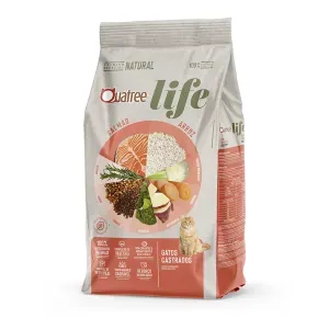 Ração Quatree Life Gatos Castrados Salmão e Arroz
