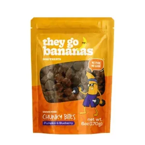 Petisco Chunky Bites Abóbora e Blueberry Cães Adultos Papaya Pets - 170 g