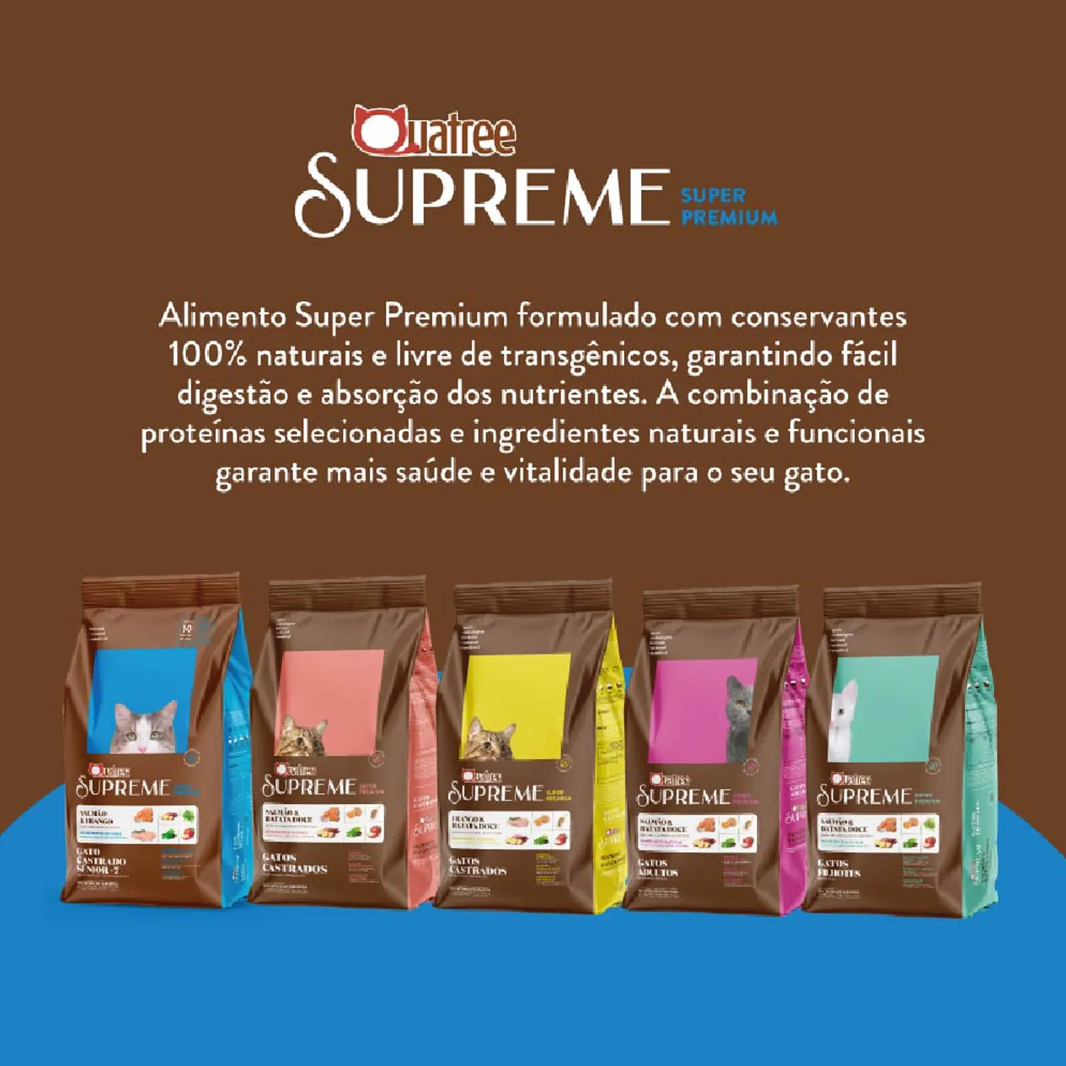 Ração Quatree Supreme Gatos Castrados Sênior Ração Quatree Supreme Gatos Castrados Sênior