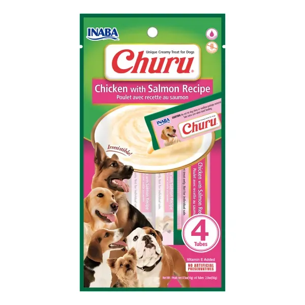 Petisco Churu Frango e Salmão para Cães 56 g