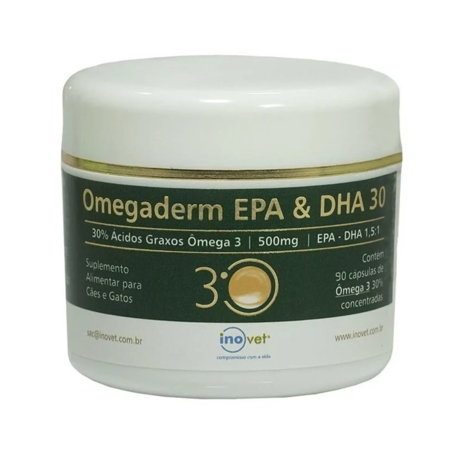 Frasco-Suplemento-Omegaderm-Inovet-500mg