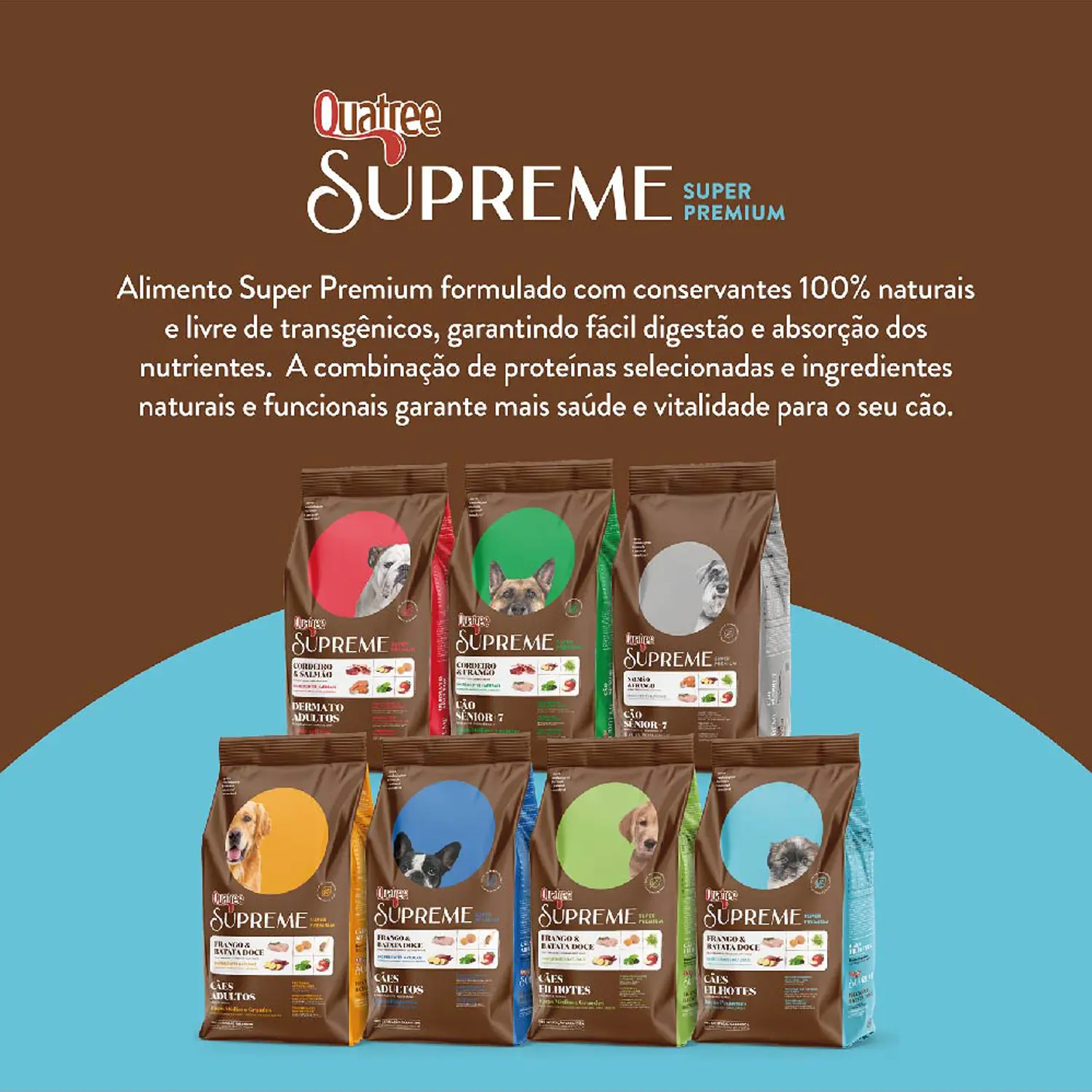 Ração Quatree Supreme Cães Filhotes Raças Pequenas