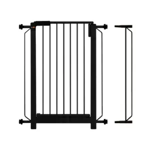 Kit Grade de Porta Plus 80 cm Tubline Preta - Único