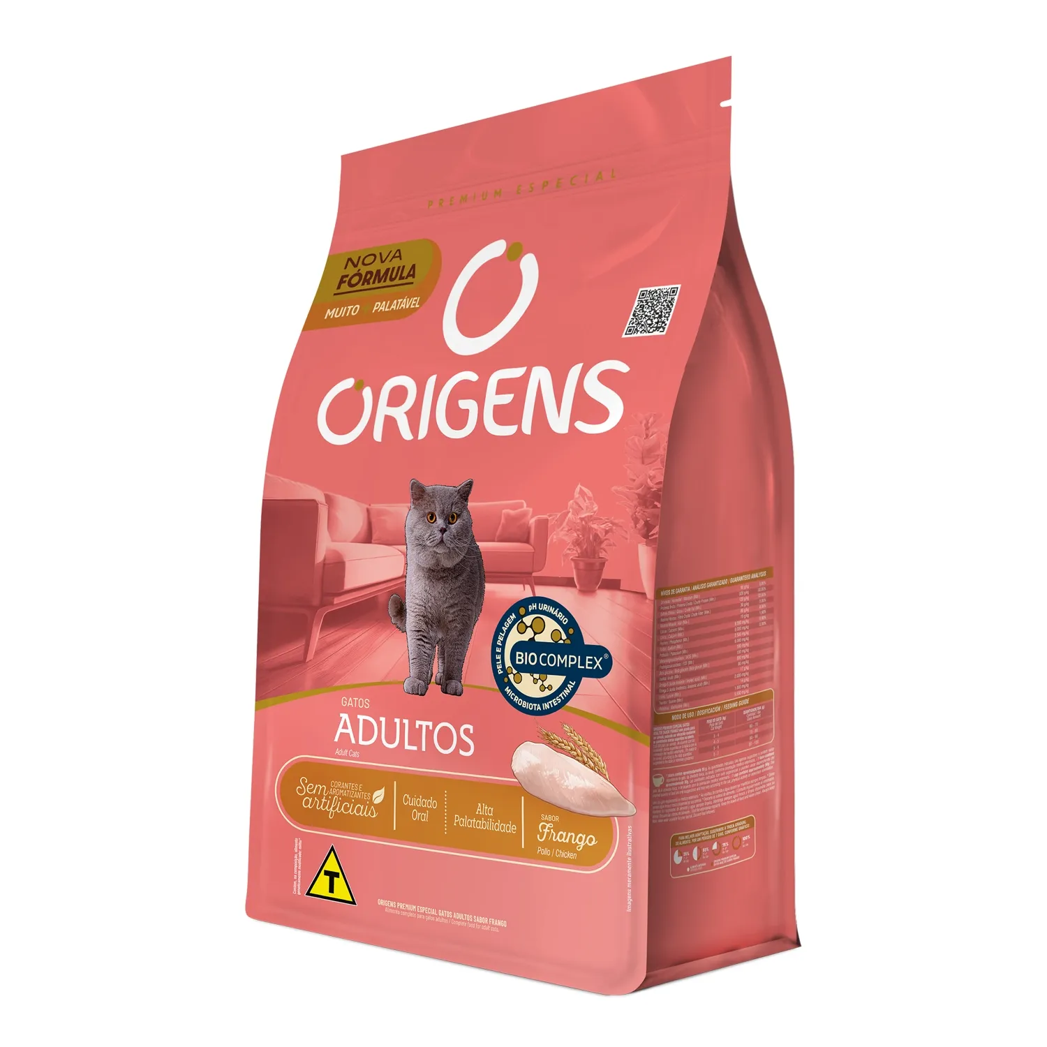 Ração Origens Gatos Adultos Frango