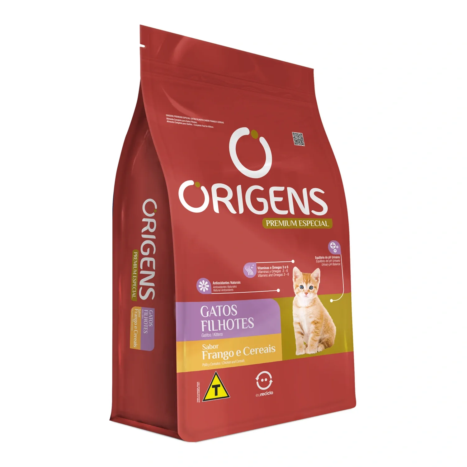 Ração Origens Gatos Filhotes Frango e Cereais