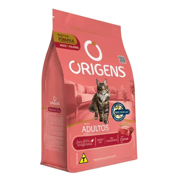 Ração Origens Gatos Adultos Carne 10,1kg