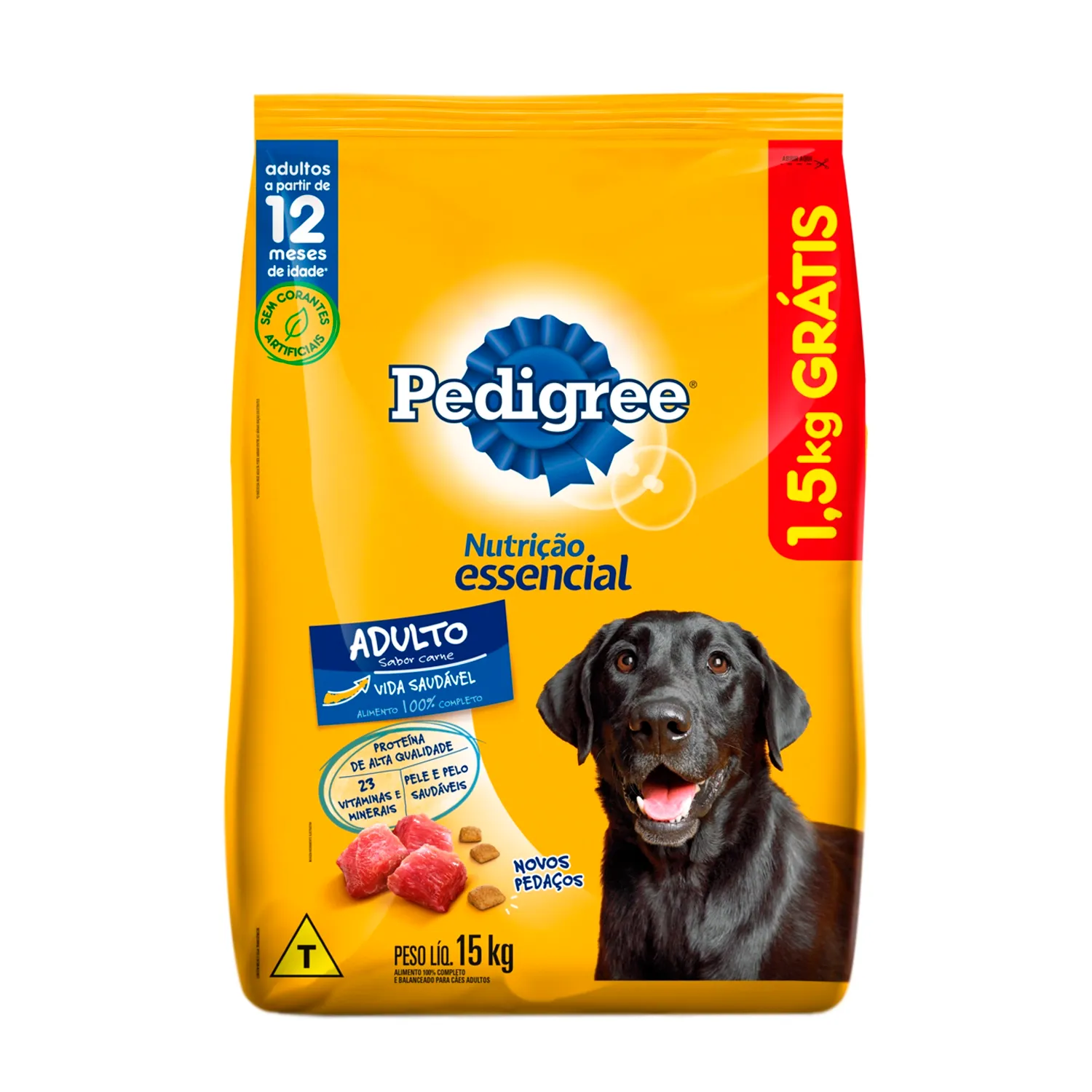 Ração Pedigree Nutri Essencial Cães Adultos Carne