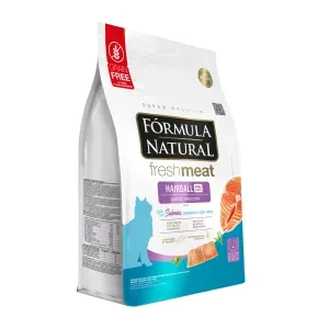 Ração Fórmula Natural Fresh Meat Hairball Gatos Adultos Salmão com Cenoura
