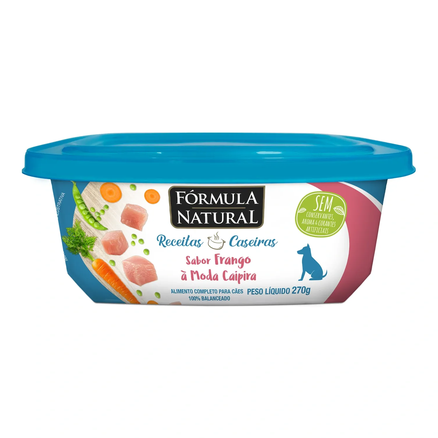 Ração Úmida Fórmula Natural Receita Caseira Cães Frango à Moda Caipira