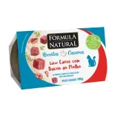 Ração Úmida Fórmula Natural Receita Caseira Gatos Carne com Bacon ao Molho