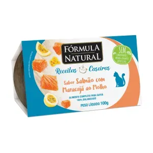 Ração Úmida Fórmula Natural Receita Caseira Gatos Salmão com Maracujá a Molho - 100 g