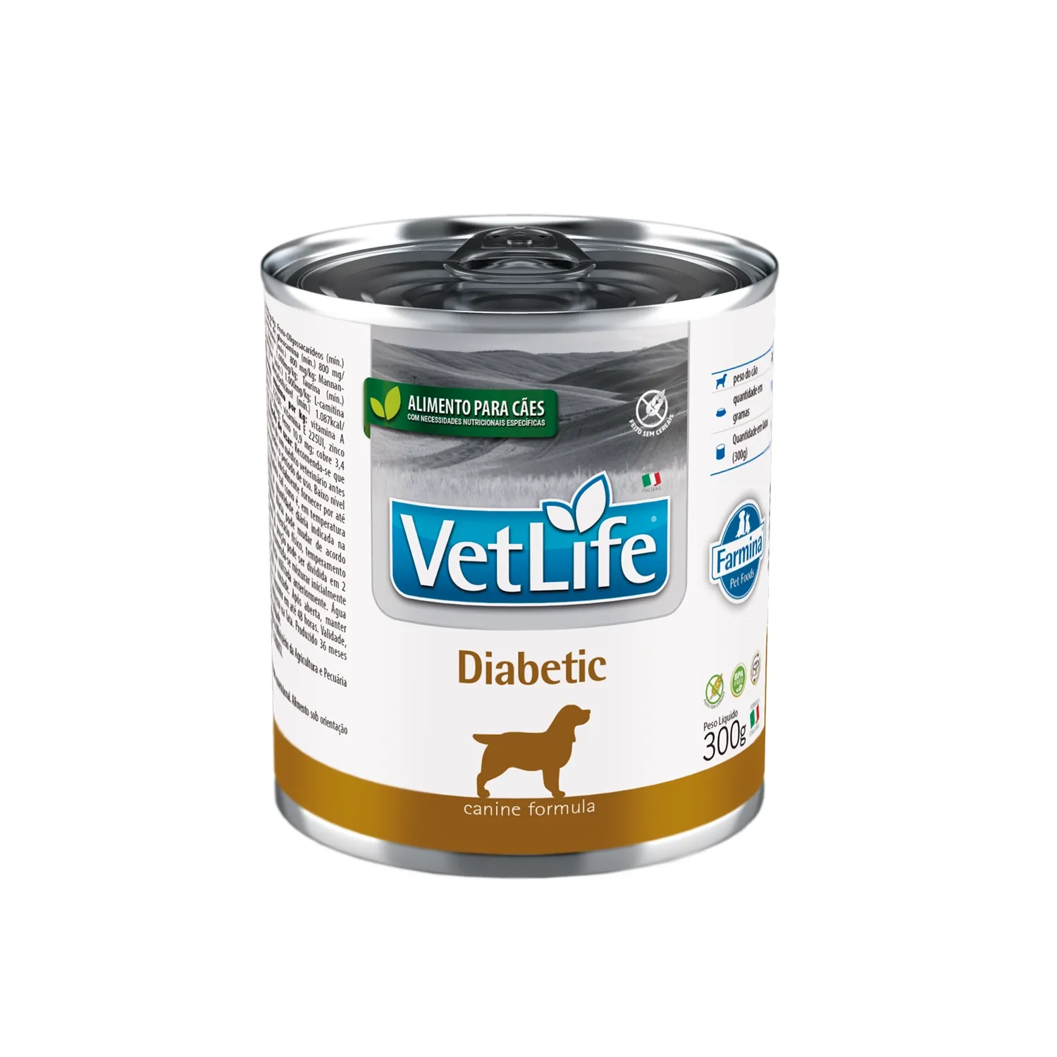 Ração Úmida Vet Life Diabetic para Cães Adultos