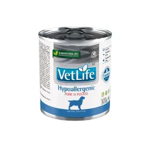 Ração Úmida Vet Life Hypoallergenic para Cães Adultos Pork & Potato - 300 g