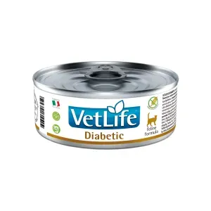 Ração Úmida Vet Life Diabetic para Gatos Adultos - 85 g