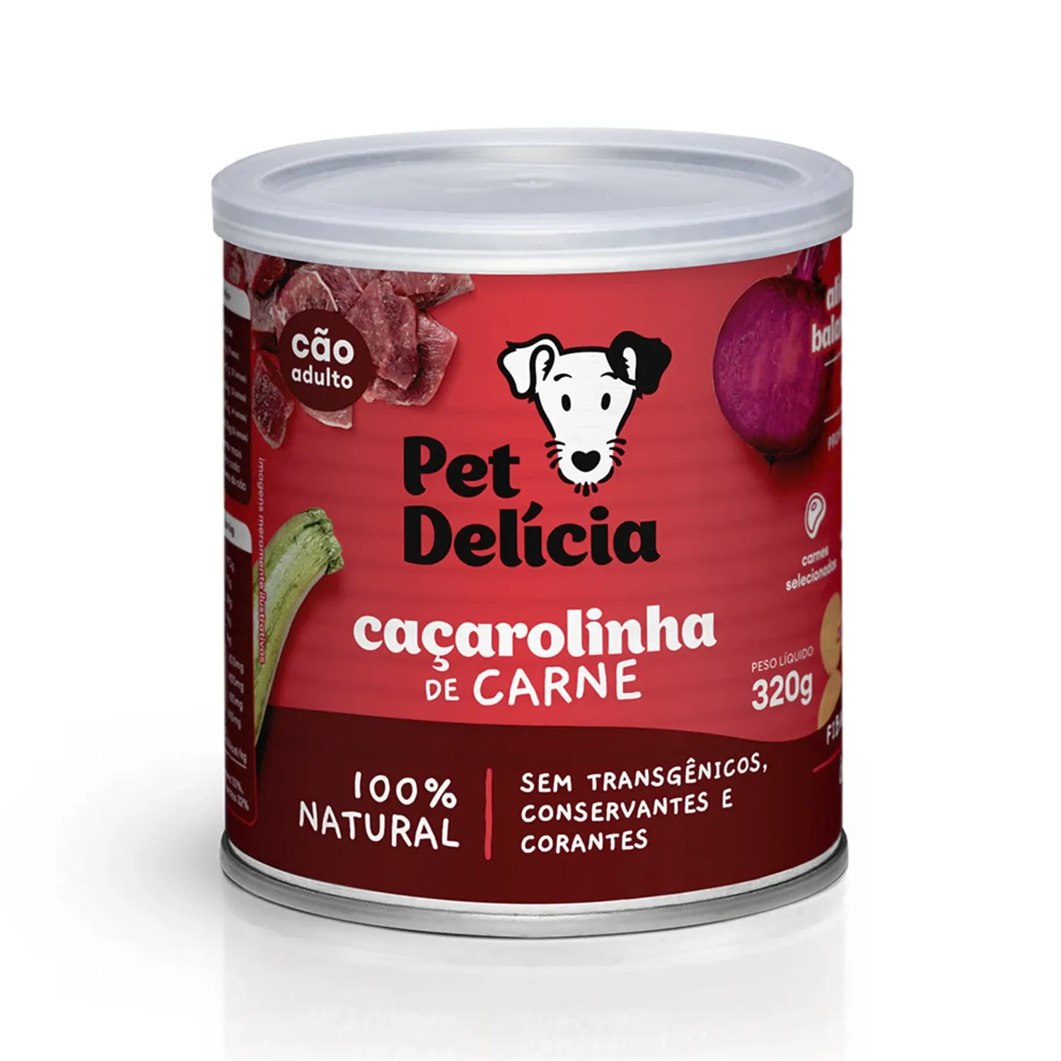 Ração Úmida Pet Delícia Cães Caçarolinha de Carne