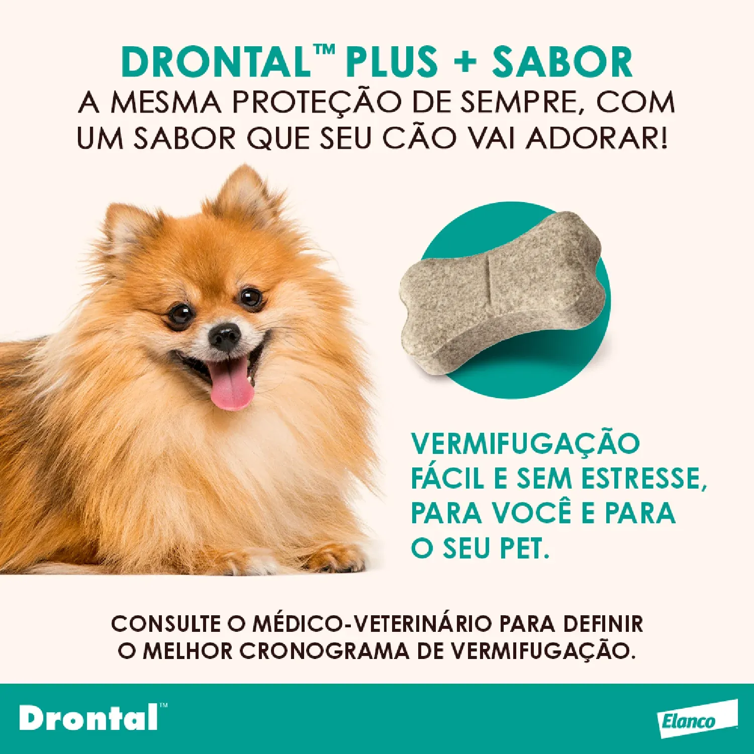 Vermífugo Drontal Plus + Sabor para Cães 10kg
