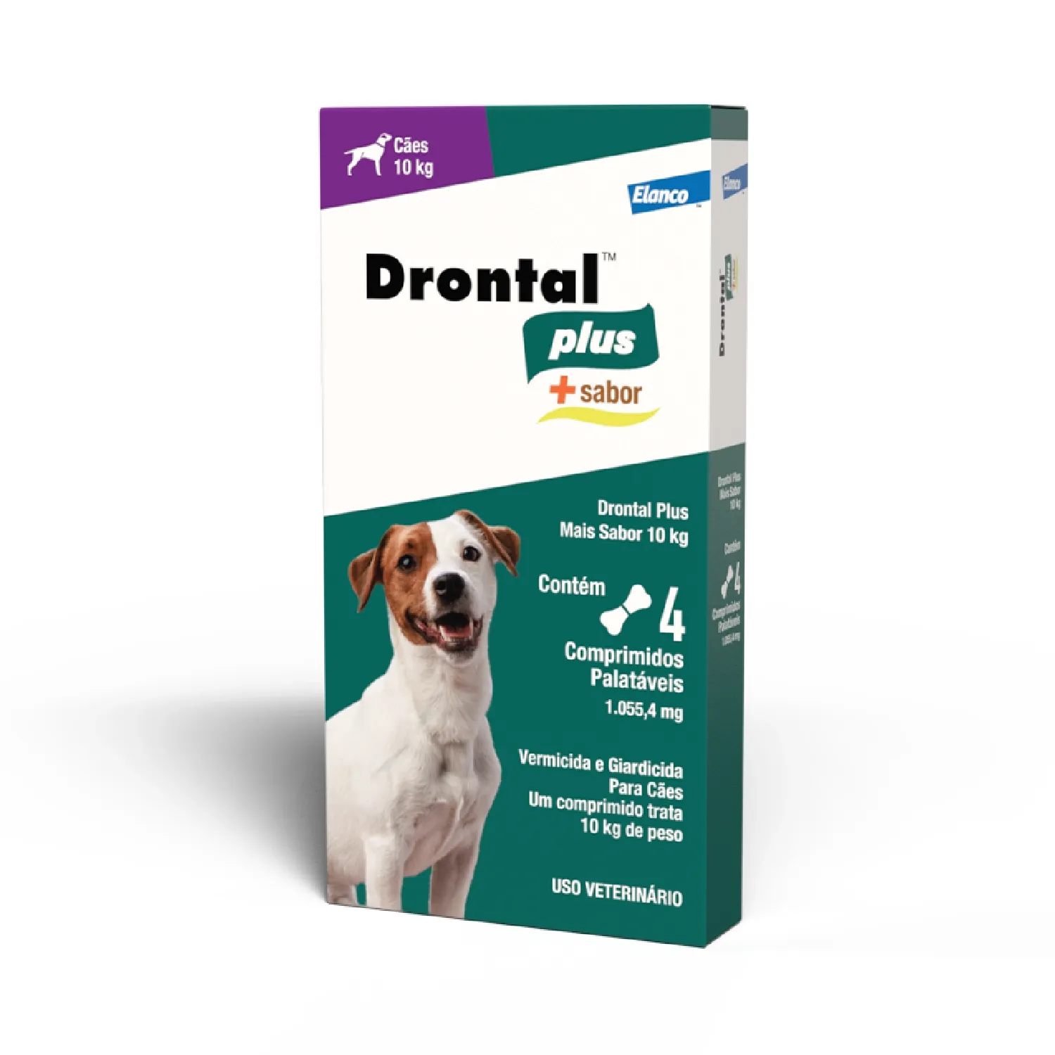 Drontal Plus + Sabor para Cães 10kg