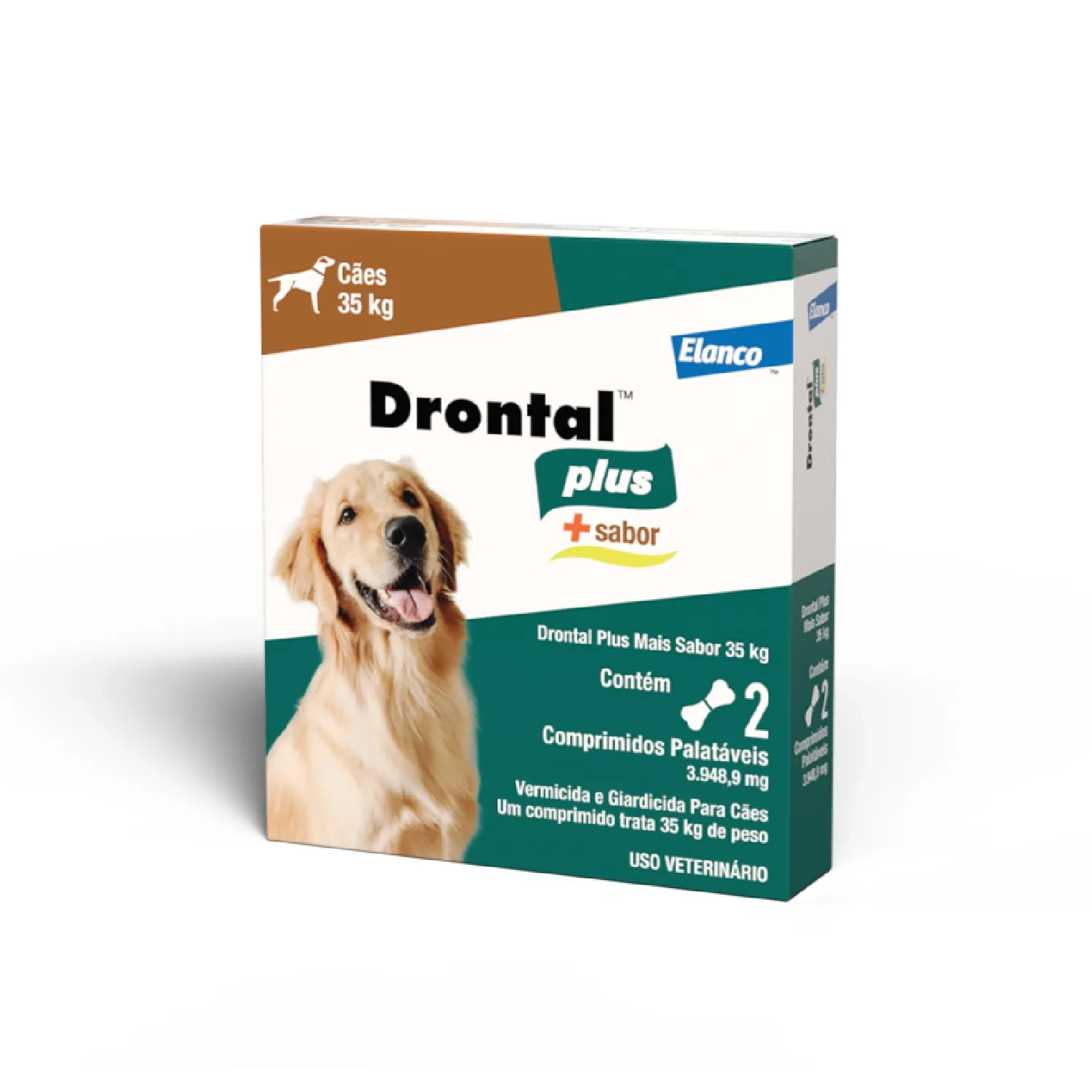 Drontal Plus + Sabor para Cães 35kg