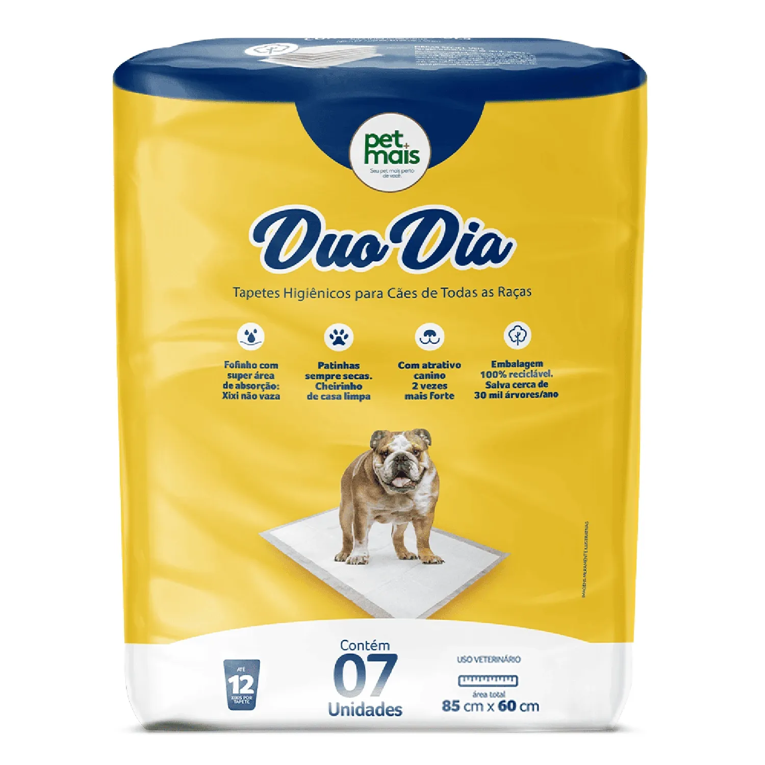 Tapete Higiênico Duo Dia 85x60cm Petmais