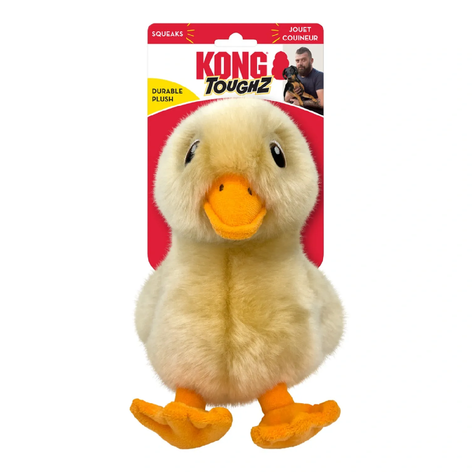 Brinquedo Pelúcia Kong Pato Toughz